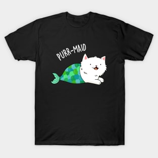 Purrmaid Cute Cat Mermaid Pun T-Shirt